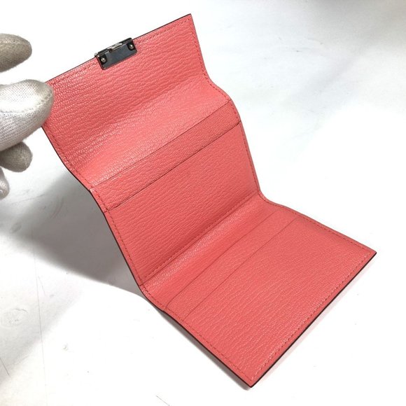 HERMES Click Mini H Logo Business Card Holder Chevre Pink - Picture 9 of 16